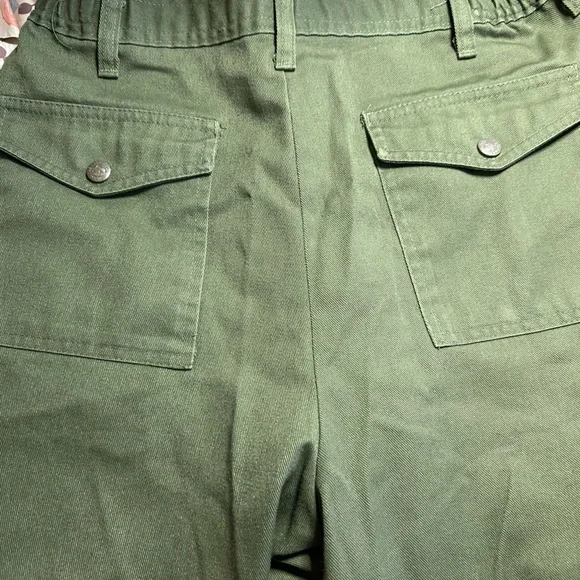 VTG Boy Scouts of America Uniform Pants  Green Cargo Shorts BSA - Picture 6 of 10
